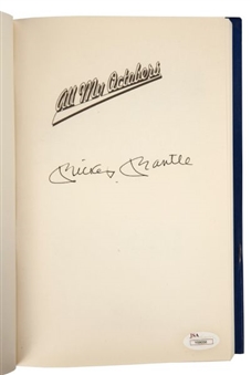Mickey Mantle Signed "All My Octobers" Book